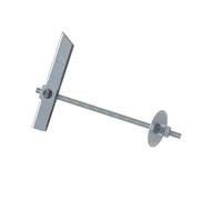 INDEX Fixing Systems BA-ES - Pack de 4 basculantes por gravedad para fijación de elementos ligeros en falsos techos GRAVITEX espiga (recubrimiento cincado, M6, diámetro de 16 mm)