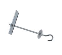 INDEX Fixing Systems BA-GA - Pack de 50 basculantes por gravedad para la fijación de elementos ligeros en falsos techos GRAVITEX, de gancho (recubrimiento cincado, M5, diámetro de 12 mm)