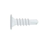 INDEX Fixing Systems BCP B - Pack de 500 tornillos autotaladrantes de cabeza extraplana y huella Phillips (recubrimiento cincado, 4,2 x 14 mm) color blanco