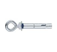 INDEX Fixing Systems CH-AR - Pack de 6 anclajes antigiro para cargas altas, de argolla (recubrimiento cincado, M8 x 60 mm, diámetro de 10 mm)