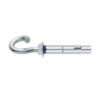 INDEX Fixing Systems CH-GE - Pack de 15 anclajes antigiro para cargas altas, de gancho espiral (recubrimiento cincado, M10 x 135 mm, diámetro de 12 mm)