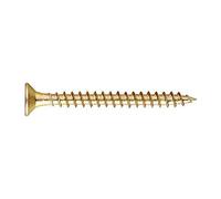 INDEX Fixing Systems TP-TO - Pack de 100 tirafondos de cabeza 90º avellanado, filete de 40º lubrificado (recubrimiento bicromatado, 5 x 35 mm)