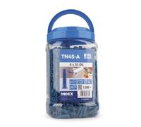 INDEX, TN4S-A EP, Taco de nylon de 4 segmentos, 8x40 mm, Bote de 1000 uds