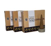 India - Nag Cinnamon - Conos de Incienso - Aroma Cálido y Reconfortante - Pack de 3