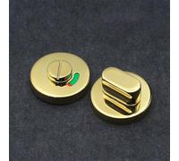 Indicador de baño de acero inoxidable Cerradura de puerta Manija Perilla Gabinete Pull Knot(Oro)