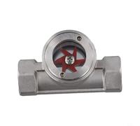 Indicador de flujo de acero inoxidable 304 con mirilla para tuberías, agua, aceite, gas, ácidos, álcalis, DN10-DN50 PN1.6, montaje de rosca horizontal vertical, monitor de flujo robusto para la