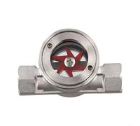 Indicador de flujo de acero inoxidable 304 con mirilla para tuberías, agua, aceite, gas, ácidos, álcalis, DN10-DN50 PN1.6, montaje de rosca horizontal vertical, monitor de flujo robusto para la