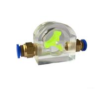 Indicador de flujo de agua, observador de refrigerante del motor del husillo de grabado, medidor de flujo refrigerado por agua para monitoreo de fresadoras CNC (conector rápido de 12 mm)