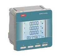 Indicadores multifunción para redes de corriente alterna/giratoria de bajo voltaje para montaje en panel frontal 96 x 96 mm, interfaz RS485 Modbus, salida de impulso, entrada de 5 A, salida: 80-500 V.