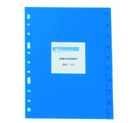 Indice iberplas pvc alfabetico 4º 20 pestañas 11 taladros