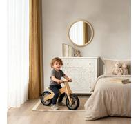 Indira cómoda infantil blanca de madera maciza tallada de mango