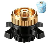 Indrnif Kocherzubehör Gaskartuschen Adapter kompatibel mit Campingaz CV Easy Clic auf EN417 Schraubvaltil, Gasadapter luftdichte Verbindung für Camping- & Outdoor