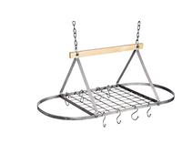 Industrial Kitchen Rejilla para Colgar Ollas y Sartenes Estilo Vintage, 32,5 x 80,5 x 40 cm