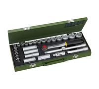 Industrial Set de llaves de vaso (29 pzs., Tamaño de accionamiento: Cuadrado de ½'')