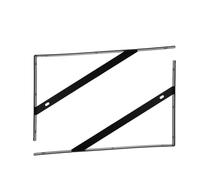 Industrial Strengths - Soportes de pared de acero con revestimiento negro para objetos pesados, espacio seguro y sala de estar, estante de pared minimalista de acero