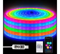 iNextStation Tubo LED RGB Inteligente IC 360 Grados 5 m, 5 V USB Flexible