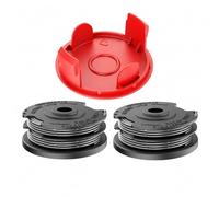 INF Bobina de corte con alambre de corte para Bosch Art Serie - negro/rojo, 1,6 mm, hilo de 6,1 m, incluye cubierta