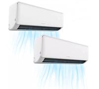 INFINITON | Aire Acondicionado MULTI SPLIT-A323B | 9000 + 12000 BTU | Inverter R32 | WiFi | Deshumidificador | Función Eco | i-Clean | Filtro Antibacterias | Con Mando | 2 X 1