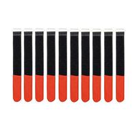 Infitronic INPKB5050ROT INPKB5050ROT-10 x bridas con ojal de metal Velcro en diferentes lados (50 x 500 mm rojo)