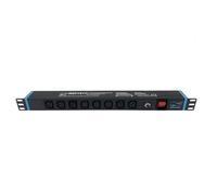 Infitronic - Regleta INSV1017-19 Pulgadas 1HE 8 Tomas IEC C-13 Regleta de alimentación con protección contra sobretensiones