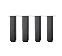 INFJMH Patas 4 Patas de Metal for Muebles 2 a 16 Pulgadas, Ajustables, for sofá, Soporte, Aluminio, for mesas auxiliares y armarios Pies(Noir,6in)