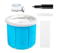 Inflable Bañera Para Ducha Plegable Y Cesta Inflable | De pie Ducha Spa Bañera Para Adultos Niños Al Aire Libre Viajes Interior Camping