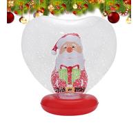 inflables - Decoración navideña iluminada en forma de corazón, figura interior de bola de soplado con control remoto, para patio, piscina, jardín, césped, porche, playa, patio,