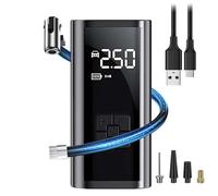 Inflador de neumáticos portátil EAFC, inflador eléctrico recargable para coche, bicicleta, compresor de aire Digital, bomba infladora de pelota de fútbol