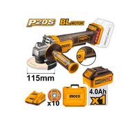 INGCO CAGLI2111561 Mini amoladora 20V 115MM (1XBAT4AH+CARGADOR) - Envío desde España 24h.