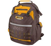 Ingco Hbp01028 Mochila Porta Herramientas de Trabajo Mochila Portautensilios Portaherramientas Bolsa 38X17X46 cm