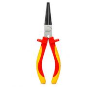 ingdaum® Pinza VDE para electricistas - Aislada 1000 V y probada VDE - Certificada GS según DIN EN IEC 60900 - Acero cromo vanadio (Alicates de punta redonda de 6")