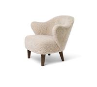 Ingeborg Sillón Roble Tinte oscuro/Piel de Oveja Moonlight