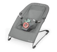 Ingenuity Hamaca Bebé Mecedora Stow & Go - Columpio Vibrante Portátil, Asiento Plegable Ligero 2,3 kg, Calmante Vibración, Gris