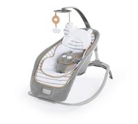 Ingenuity, Hamaca mecedora Boutique Collection Asiento de Bebé Acolchado de Peluche con Vibraciones, Fácil Plegado, 0-30 Meses (Bella Teddy)
