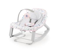 Ingenuity, Hamaca para Bebés 3en1 Keep Cozy, Burst, vibraciones, 3 modos de balanceo (mecedora, balancín o asiento fijo), 2 posiciones de reclinación, arco de juego, de recién nacidos hasta los 18 kg