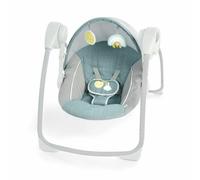 Ingenuity Ity Sun Valley Canopy Columpio portátil con Toldo, 2 juguetes y asiento reclinable - Gris - 0-9 meses