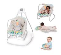 Ingenuity SimpleComfort Piano Playtime Columpio y Mecedora para bebés 4 en 1, 180 Grados y 3 direcciones, 0-24 Meses