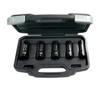 Ingersoll Rand SK4M5LN, juego de 5 vasos de impacto métricos largos 1/2", ideales para alto par, con gran durabilidad y rendimiento superior.