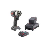 Ingersoll Rand W3111-K22 Juego de llaves de impacto hexagonales de 1/4 pulgadas y 20 V, 2 baterías, par de 265 pies-lb, soporte de cambio rápido, pistola