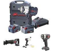 Ingersoll-Rand W7172-K22B-EU Llave de Impacto Inalámbrica de 3/4 de Pulgada 20V, 2 baterías de Li-Ion BL2022 5,0 Ah y Kit de Cargador en 1 Maletín de Transporte