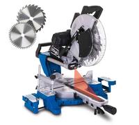 Scheppach, hm140l, ingletadora con sierra 12', cortes precisos en made
