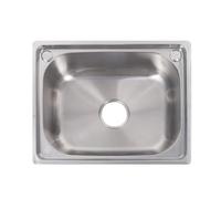 Inless - Fregadero de cocina de acero, montaje inferior o superior, 201 x 50 x 40 cm, 0,8 mm de grosor, incluye montaje de drenaje, perfecto para cocinas modernas y fácil instalación