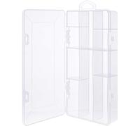 InLine Caja para piezas pequeñas, 10 compartimentos, organizador transparente para tornillos y accesorios, con tapa de clip, compacta y resistente, 43009L