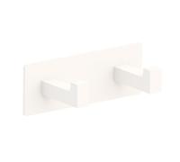 INMACOLATTA - VENETO - PERCHA DOBLE BLANCO MATE FIJACIÓN ADHESIVA White