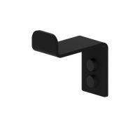 INMACOLATTA - VULCANO - PERCHA INDIVIDUAL NEGRO MATE Y FIJACIÓN CON TORNILOS Black