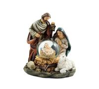 Inmaculada Romero IR Nacimiento Misterio Navidad 11 cm. Niño Jesús Bola Agua Figura Resina Belén clásico Virgen María