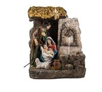 Inmaculada Romero IR Nacimiento Navidad Misterio con Fuente Figura 35 cm. monopieza Resina Niño Jesús Virgen María San