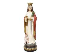 Santa Bárbara figura 60 cm. patrona mineros y artilleros imagen resina peana