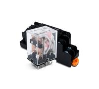 Innfeeltech 1 Pcs AC 220V Relé electromagnético de potencia con, 8 Pin 5A Relé de bobina con base de calcetín HH62P