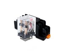 Innfeeltech 1 Pcs AC 24V Relé de potencia electromagnética con, Relé electromagnético de potencia de 8 pines 10A con zócalo de calcetín HH52P